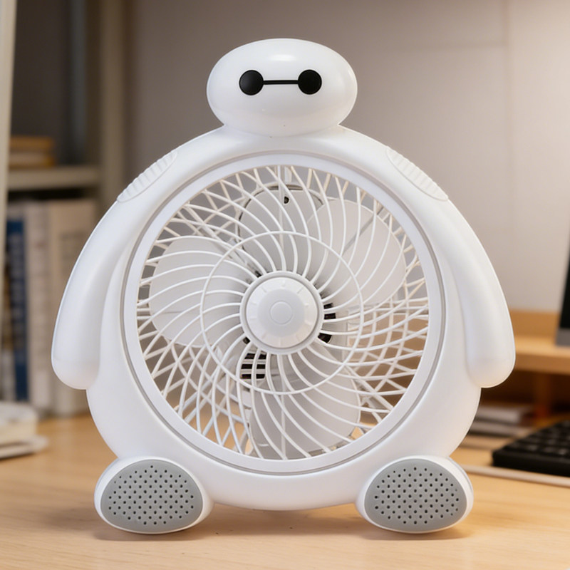 桌面台式风扇家用办公室迷你小型电扇宿舍寝室床上卡通静音电风扇