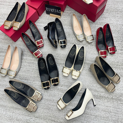 rv女鞋经典款通勤粗跟