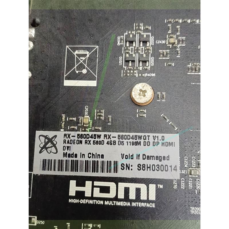 议价讯景rx560,4g显存,6pin供电,带保护膜成色充新,1