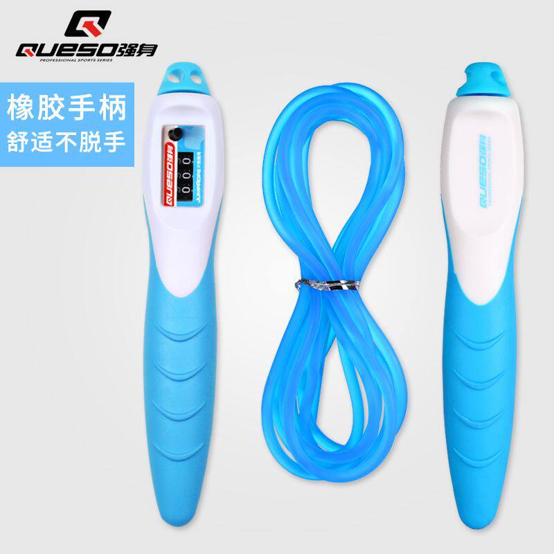 强身学生中考专用胶手柄计数跳绳图片