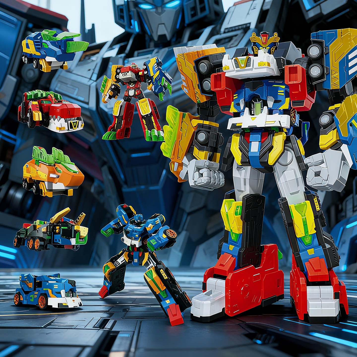 迷你特工队5超威能量雷霆王狼鹰变形儿童金刚机器人玩具男孩超微x