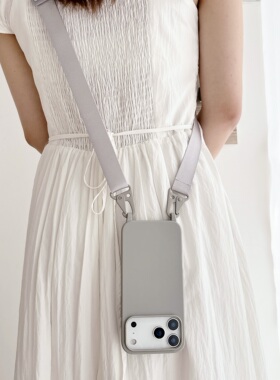 可斜挎挂绳宽绳适用于苹果17手机壳一体挂钩iPhone16ProMaX保护套14背带13mimi挂脖15pro全包12PM防摔11/XR8P