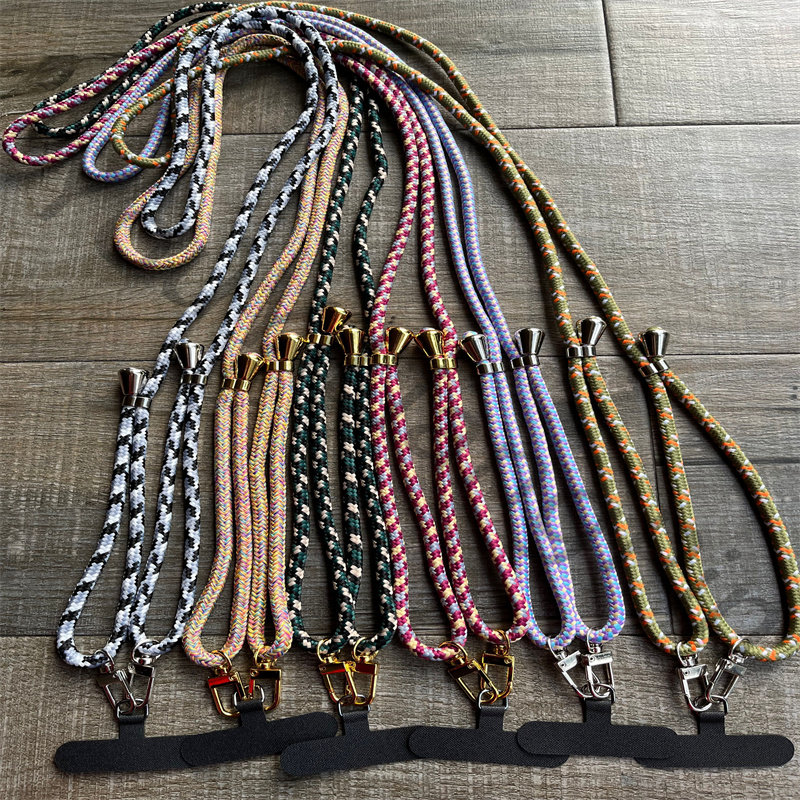 原创可调节手机挂绳斜挎可背肩带简约纯色手机链网红个性创意绳子