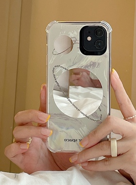 星球镜面适用17promax苹果11/13手机壳iphonexsmax全包防摔电话壳16promax