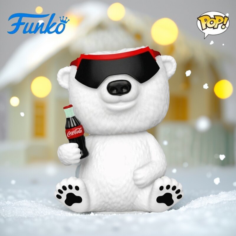 Funko Pop可口可乐周边 coca-cola北极熊瓶盖玩偶手办美国PVC现货