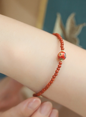 兰术女南红青金国风精致文艺古风