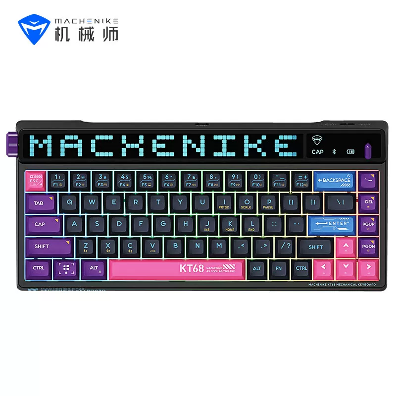 Механическая клавиатура KT68 с умным экраном (новый продукт) беспроводная игровая клавиатура проводная Bluetooth клавиатура три модели