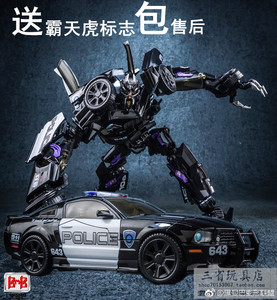 黑曼巴BMB变形玩具金刚5 电影版 霸天虎 氮气宙斯 路障 警车