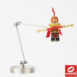 银色不锈钢灵活万向支架 全宇宙首款 用于LEGO乐高定格动画人物
