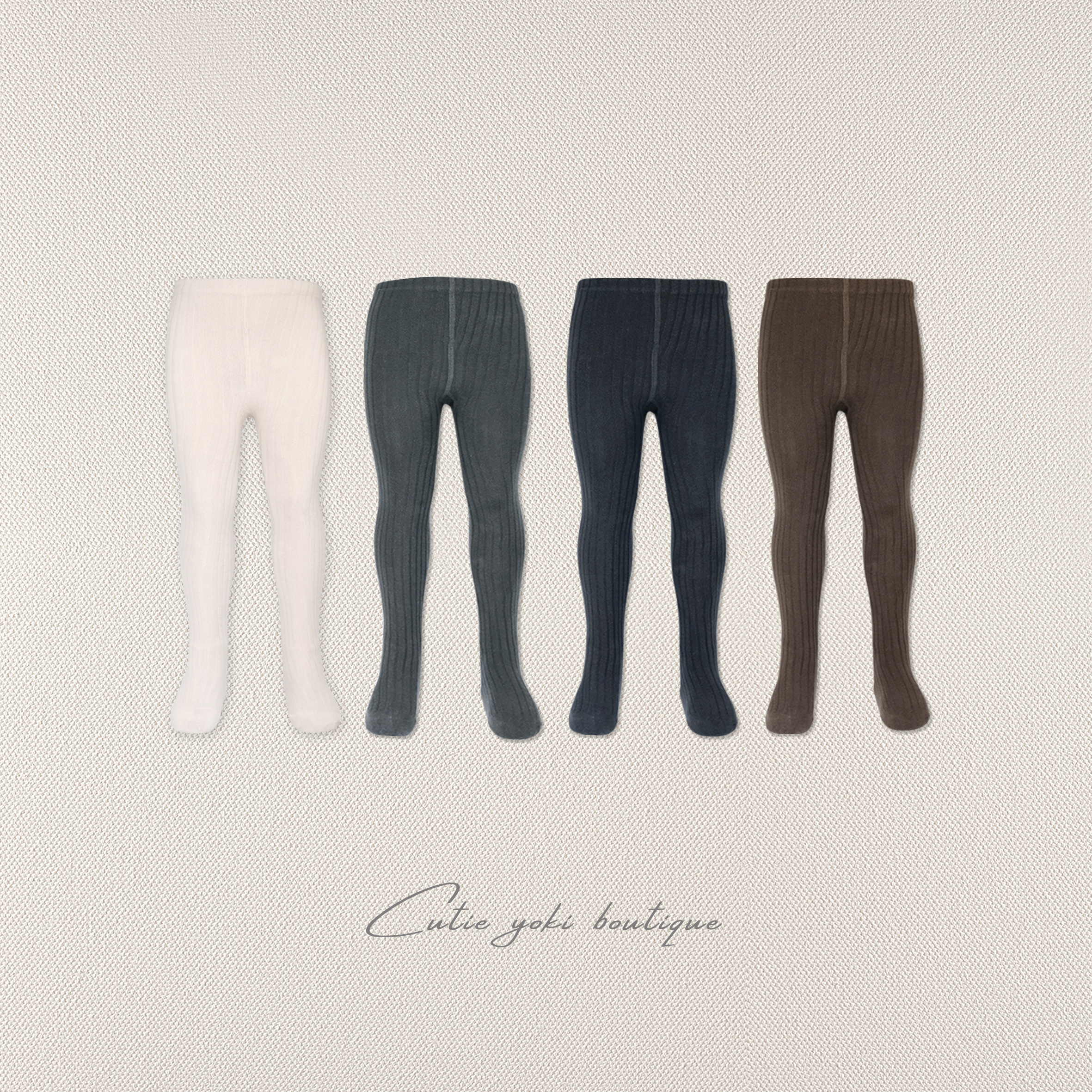 买2减5买3减15YOKI童装女童袜中大童坑条连裤袜四季精梳棉长筒袜