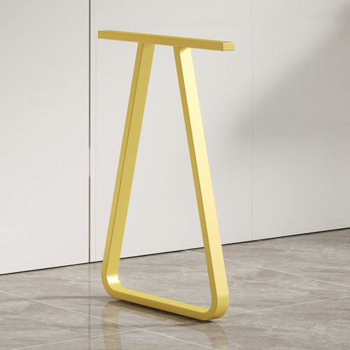 定做圆弧形吧台架单边桌架支架办公桌架书桌餐台脚铁艺桌腿支撑架