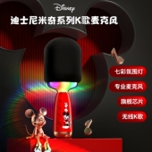 迪士尼话筒音响一体麦克风无线扩音器家用k歌儿童唱歌玩具家庭ktv