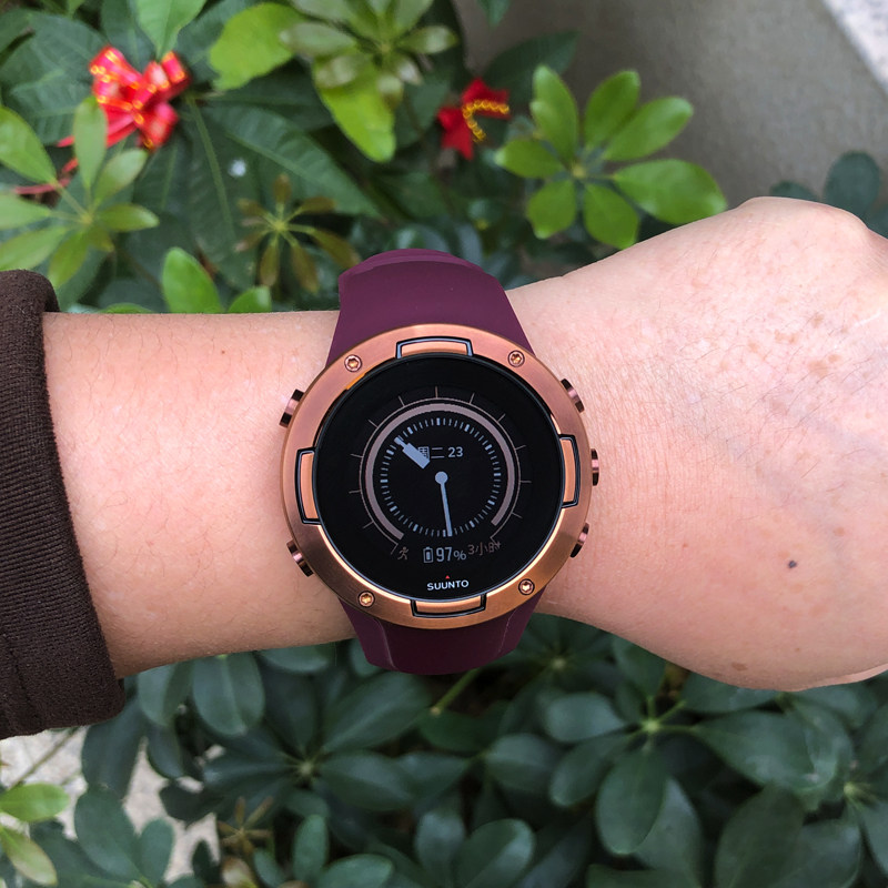 SUUNTO松拓5 长续航户外运动小钢炮GPS光电心率腕表SS050305000