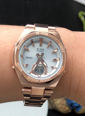 卡西欧BABY-G MSG-B100DG-4A/163C/9A/MV/S500太阳能蓝牙女手表