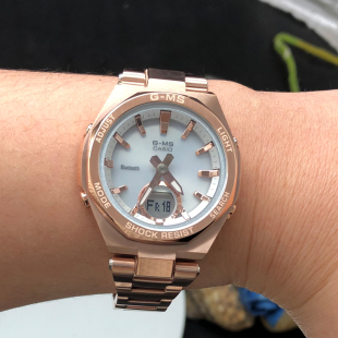 B100DG 163C 卡西欧BABY MSG S500太阳能蓝牙女手表