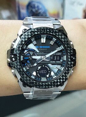 卡西欧手表G-SHOCK GST-B400XD-1A2/AD-1A4/X/BD太阳能蓝牙男腕表
