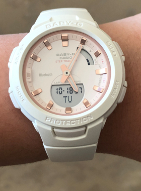卡西欧手表BABY-G BSA-B100CS-7A/133/BGA-160蓝牙电子运动女表