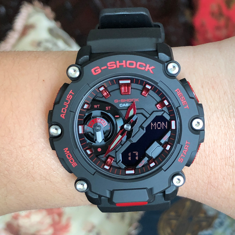 卡西欧电子双显石英男表防水手表