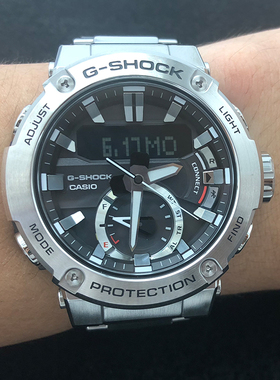 卡西欧手表G-SHOCK GST-B200D-1A/B/X/B100/D/G/XA太阳能蓝牙男表