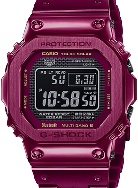 卡西欧G-SHOCK GMW-B5000/D/GM-B2100/RD/PC电波小方块男手表防水