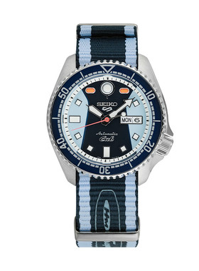 精工手表5号蓝本田合作限量款机械防水男腕手表SRPK37K1/SRPJ75K1