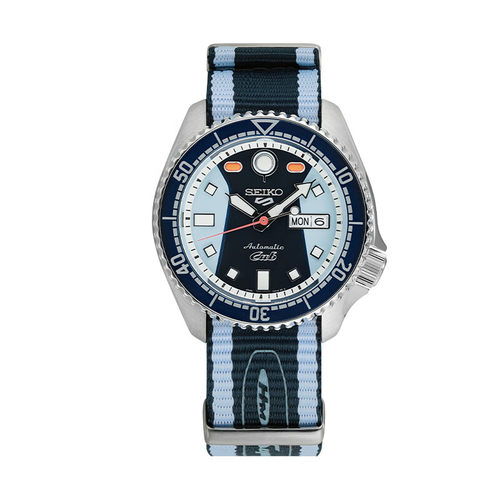 精工蓝本田合作限量机械防水男表