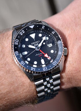 精工手表4R34机芯GMT两地时显示自动机械男表 SSK003K1/001K1/013