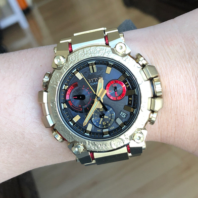 卡西欧太阳能电波蓝牙防水男表