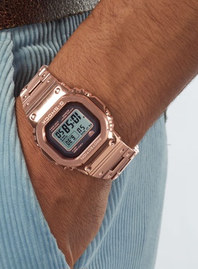 卡西欧手表 GMW-B5000GD-4/TCC/TVB/PC/D 太阳能电波蓝牙方块男表