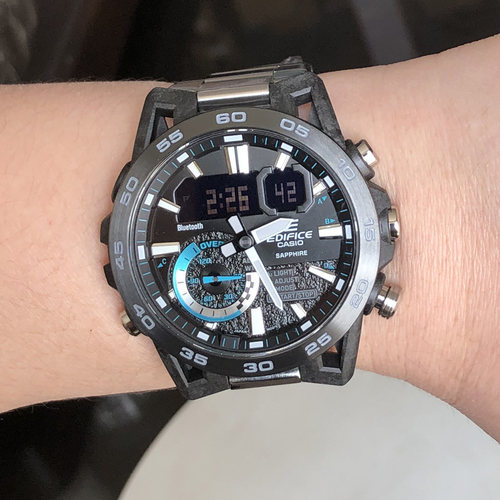 卡西欧蓝牙运动防水石英男手表