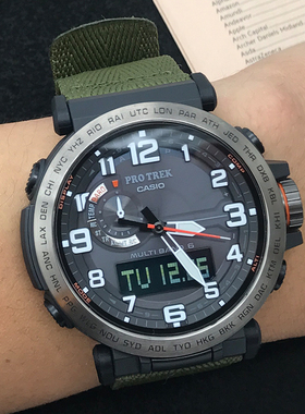 卡西欧PRW-6600YB-3/6800/6900Y-1/601/61Y/6620光能电波登山手表