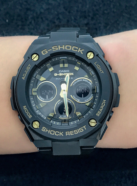 卡西欧手表G-SHOCK GST-W300BD/S310BDD/310/400G 光能电波男表