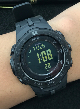 卡西欧手表 PROTREK PRW-3100Y-1B/30-1/5/3400Y光能电波登山男表