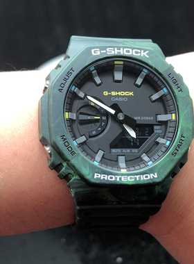 卡西欧手表 GMA-S/GA-2100FR-3A/5A/1A1/VB-1A/4A/7A电子男士腕表