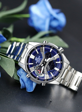 卡西欧手表Edifice ECB-S100YD-2A/900YDB-1B/1A太阳能蓝牙男腕表