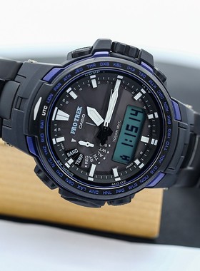 卡西欧手表PROTREK PRW-6100YT-1B/FC/Y太阳能电波防水登山男表
