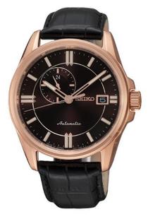 精工手表全国联保2年SSA134J1自动机械表男表皮表带防水手表腕表