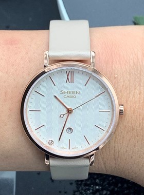 卡西欧Sheen SHE-4539CGL-7A/1A/CGM-4A/M-7A/4540石英女士腕手表