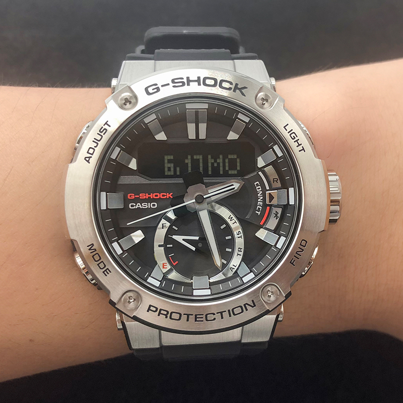 g-shockb100太阳能蓝牙男表