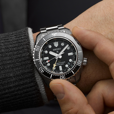 精工户外潜水机械男士腕手表表