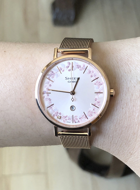 卡西欧手表SHE-4539FPM-4A/4540CGM/CM-3A/1A/FM-7A 石英女士腕表