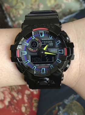 卡西欧手表G-SHOCK GA-700RGB-1A/710GB/SKC/SKE-7A 防水电子男表