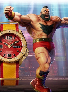 SEIKO精工5号街霸IP限量联名款机械男腕手表 SRPF24K1/20/23/21K1