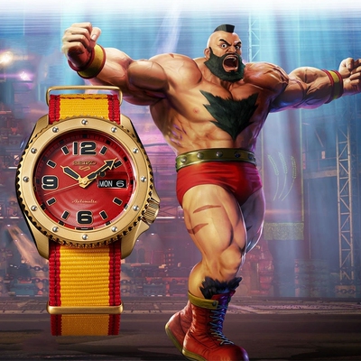 精工街霸IP限量联名款机械男手表