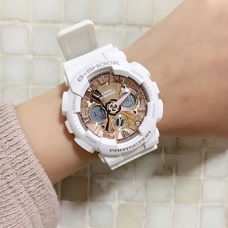 卡西欧手表G-SHOCK GMA-S120MF-7A2/S140-2A/4A/1A/8A 电子男腕表