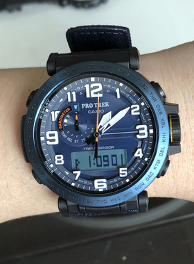 卡西欧手表 PRG-601YB-2/3/650Y-1 太阳能登山电子运动防水男腕表