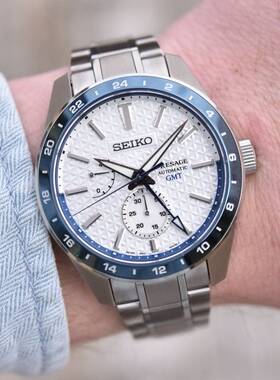 精工手表140周年限量GMT动力机械防水男表SPB223J1/219/393/303J1