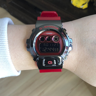 6900B SHOCK 4金属表壳防水电子男腕手表 卡西欧G