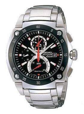 精工手表飞返逆跳多功能石英计时男表防水手表腕表SPC001J1/057J1