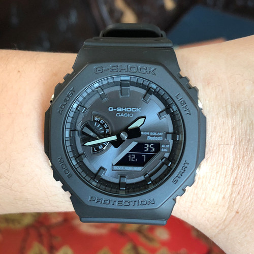 卡西欧太阳能蓝牙男表防水腕手表